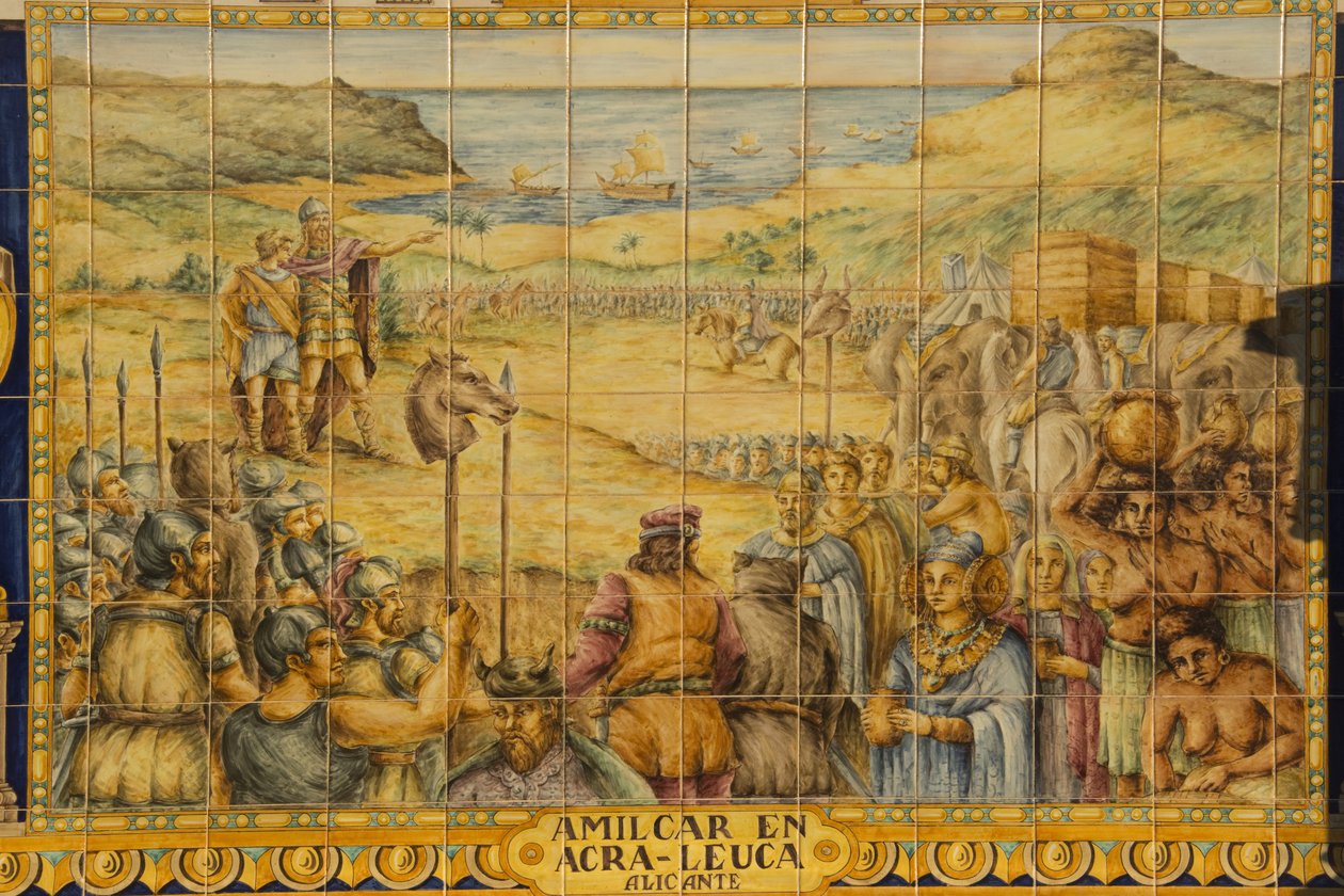 Výklenek s dlaždicovou reprezentací Alicante, Plaza Espana, Sevilla, Španělsko od Unknown