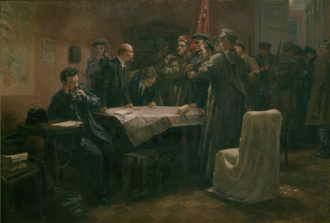 Před útokem S, P, Viktorov, 25. října 1917. od Unknown