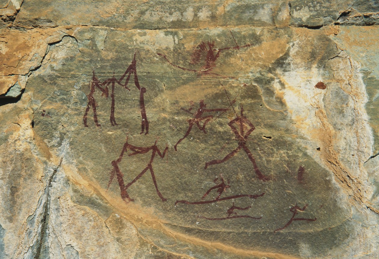 Skalní malba Bushman od Unknown