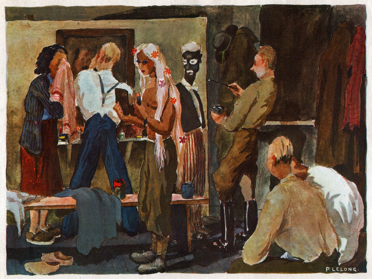 Vězeňský tábor v Německu. Vězeňský tábor v Německu. od Unknown
