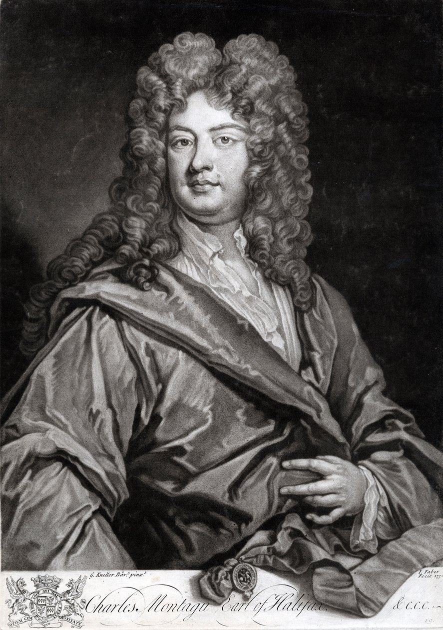 Charles Montagu, hrabě z Halifaxu od Unknown