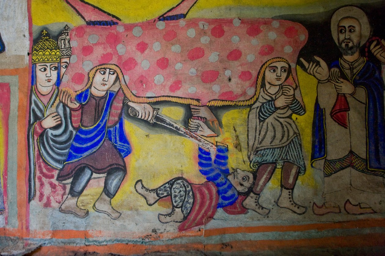 Kostel Debre Sina Maryam, Gorgora, jezero Tana, Etiopie, Afrika od Unknown