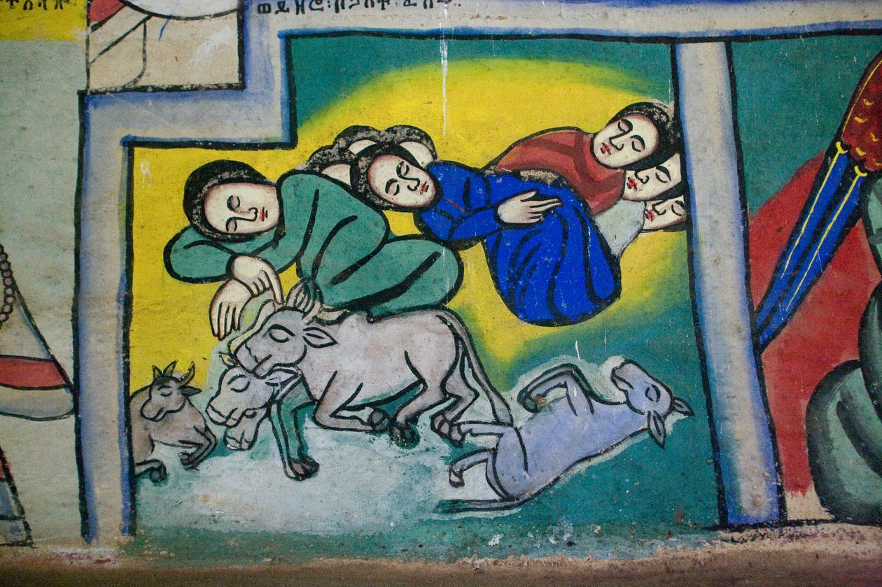 Kostel Debre Sina Maryam, Gorgora, jezero Tana, Etiopie, Afrika od Unknown