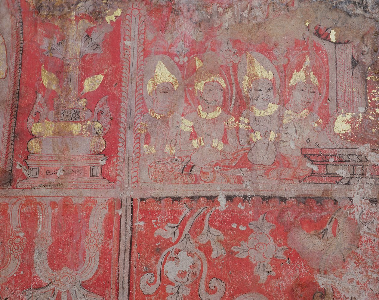 Božstva, Strom Iluminace, Wat Ratchaburana, Ayutthaya, Thajsko od Unknown