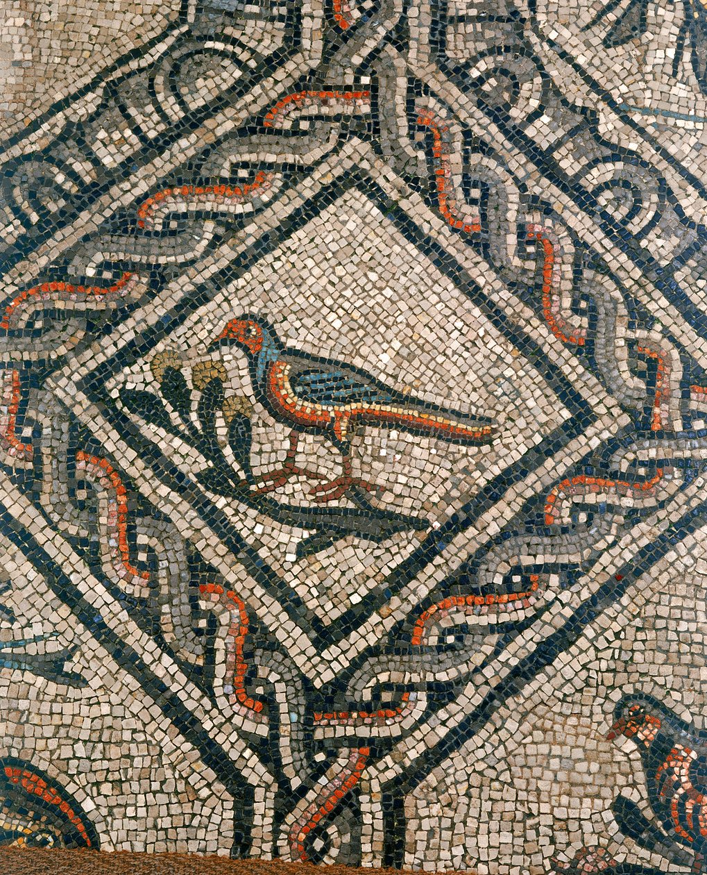 Detail podlahy raně křesťanské baziliky Aquileia, Udine od Unknown