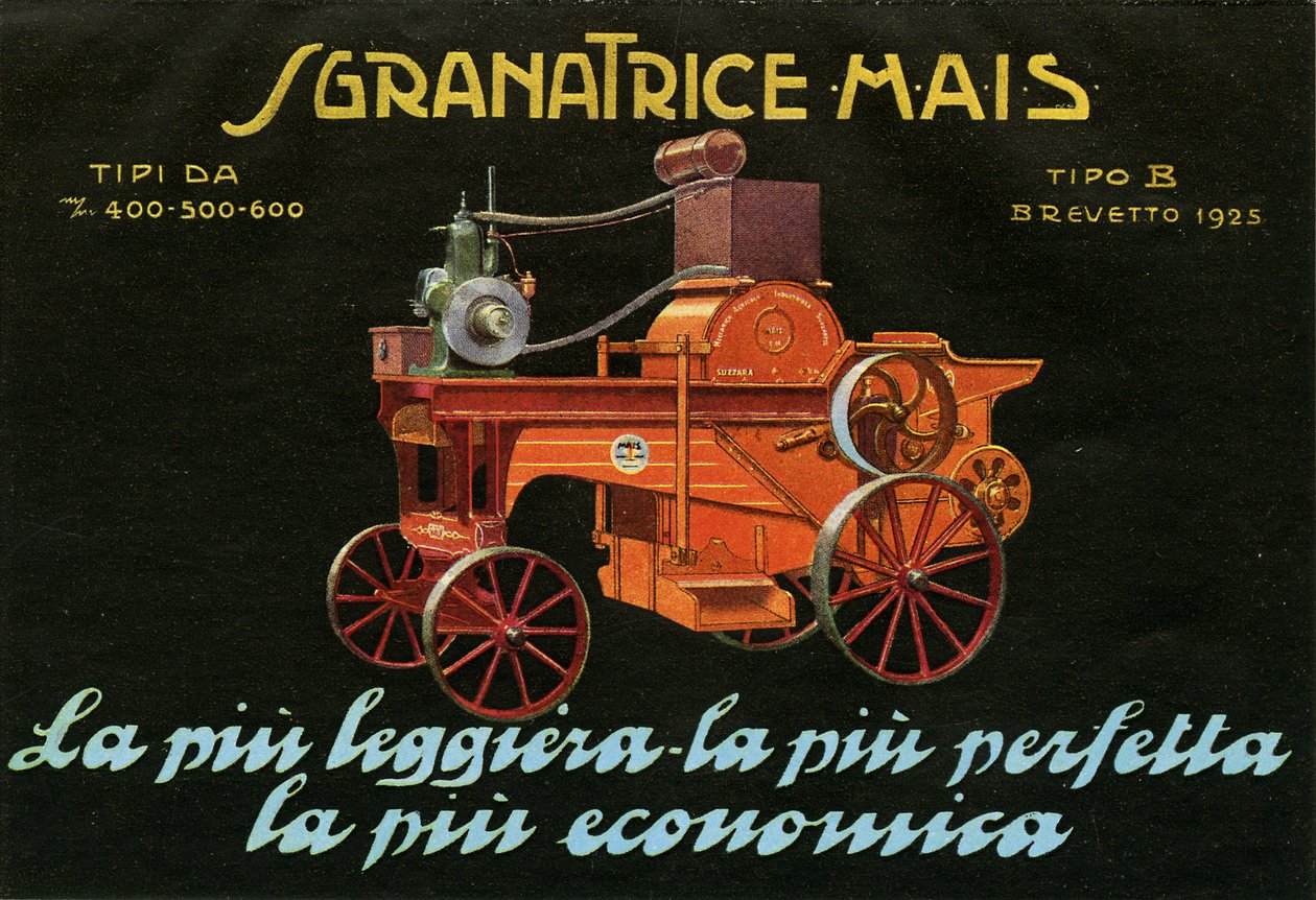 Zemědělské stroje. Suzzara, 1925 od Unknown