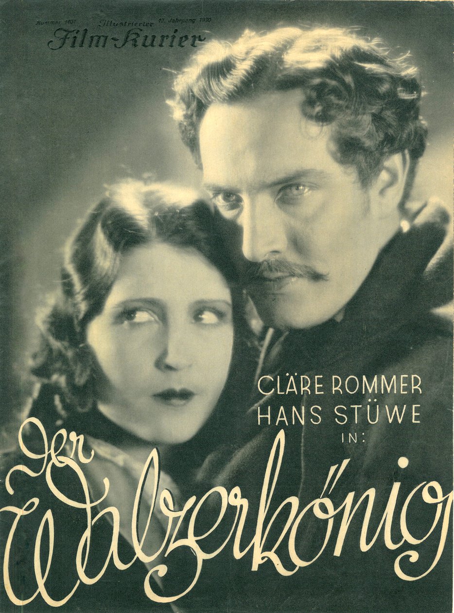 Filmový plakát pro Kurier Der Walzer Konig (The Waltz King), 1930 od Unknown