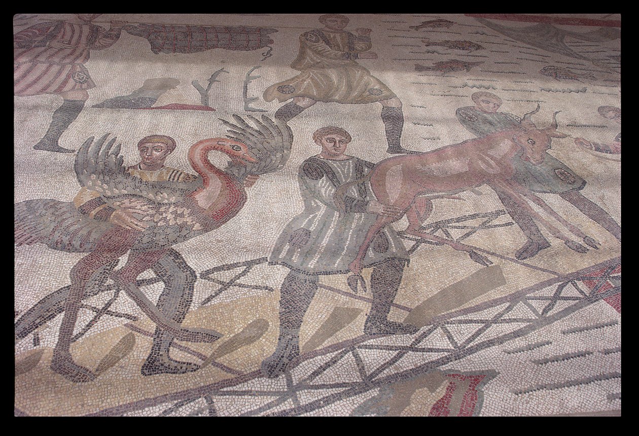Podlahová mozaika, 4. století našeho letopočtu (mozaika) od Unknown