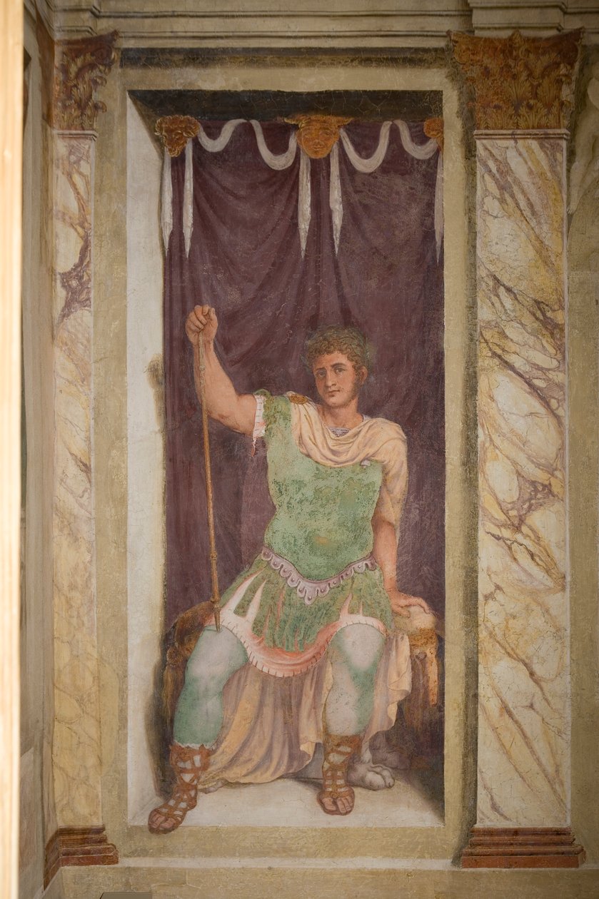 Fresco, Villa dei Vescovi, Luvigliano, Veneto, Itálie od Unknown