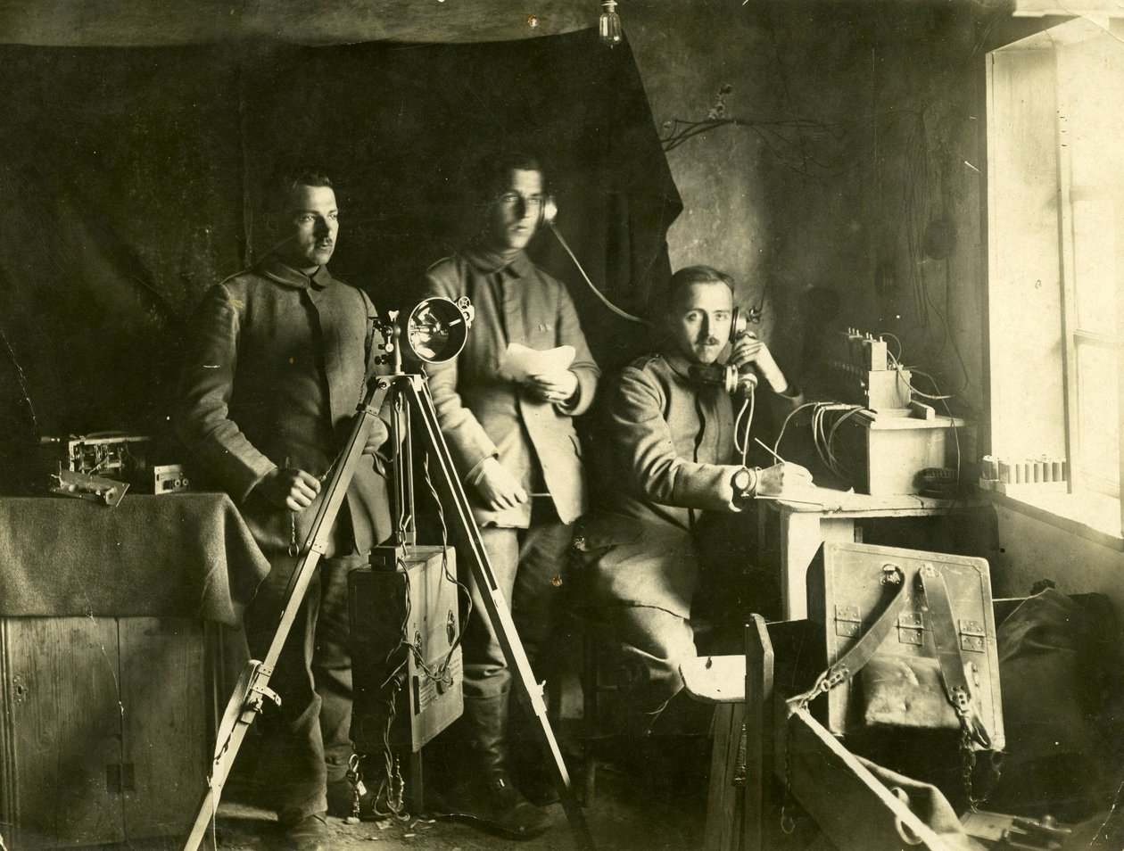 Německá signální jednotka telefonního operátora z první světové války, c.1913 od Unknown