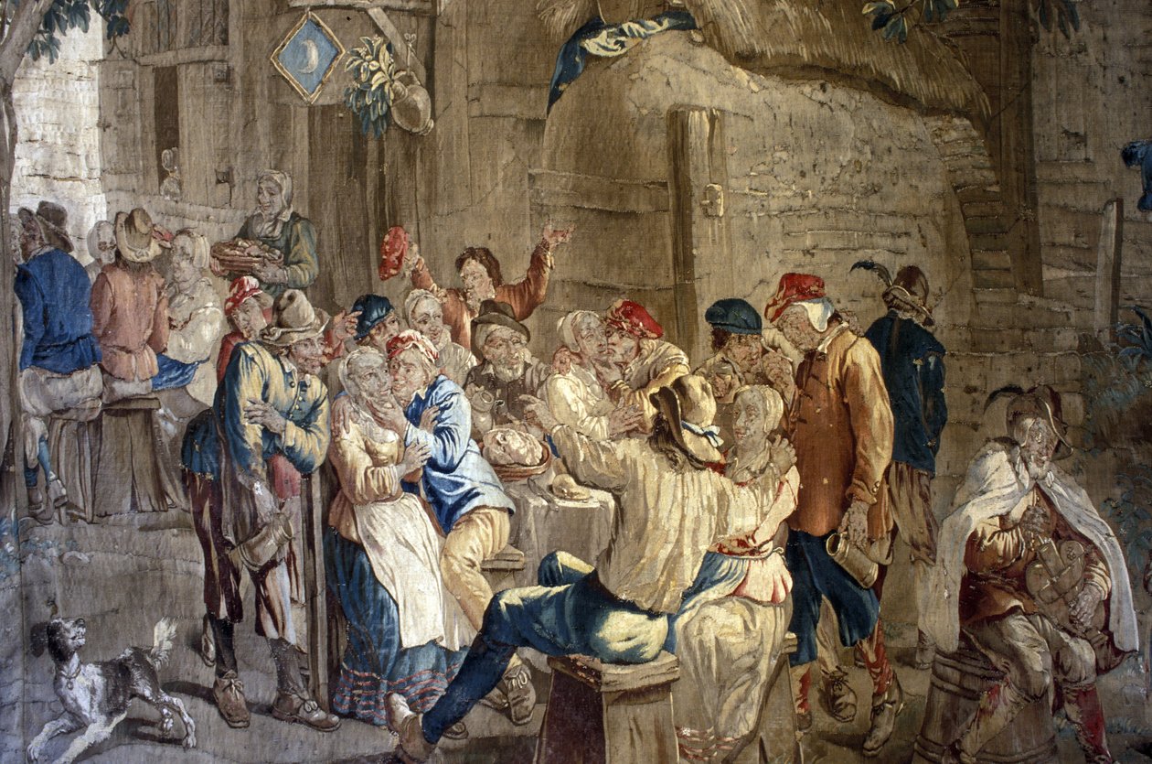 Indre & Loire N* 251 - Chateau dUse - vlámská tapisérie z 18. století - z kartonu Teniers (17. století) od Unknown