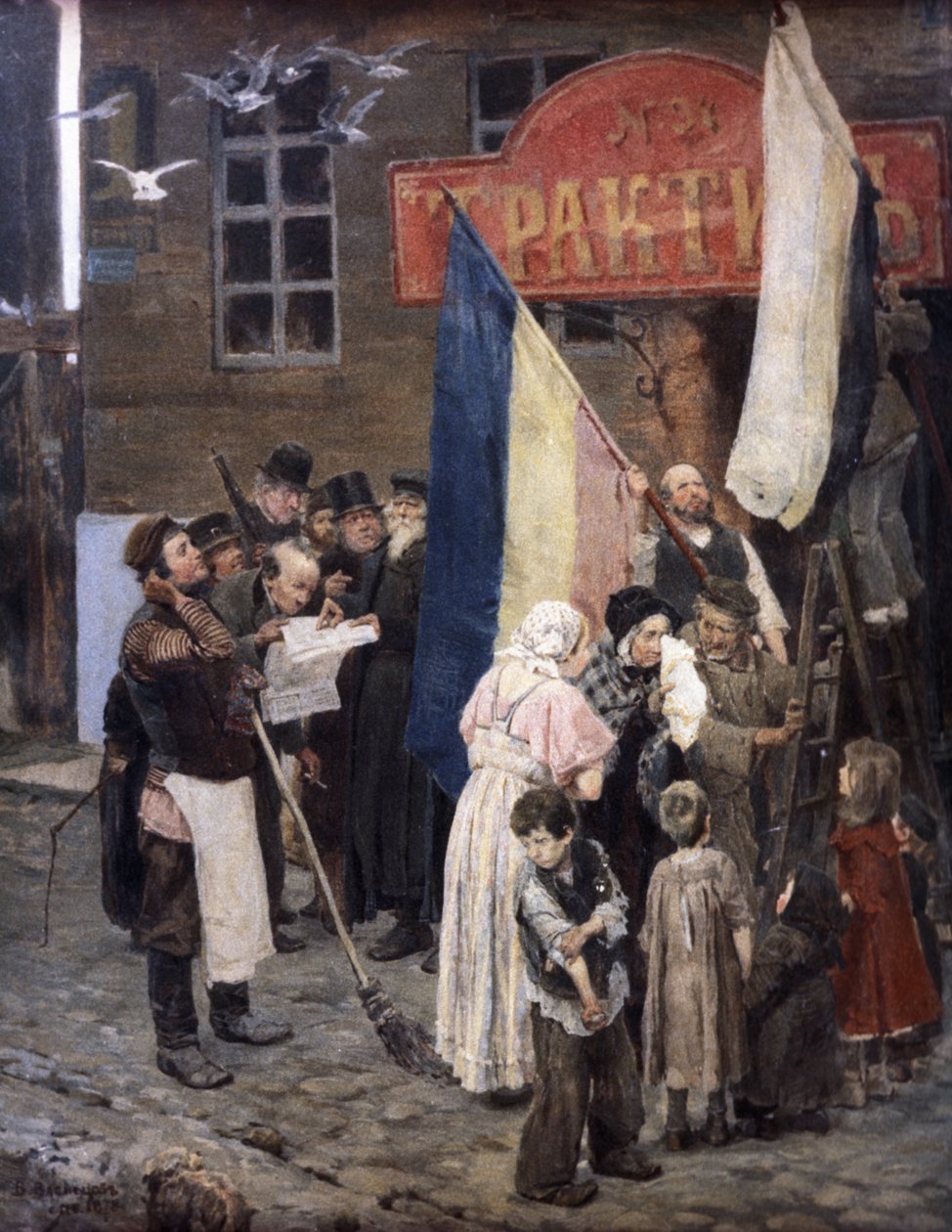 Kars je pořízen, 1878, olej na plátně, malba Viktora Vasněcova. od Unknown