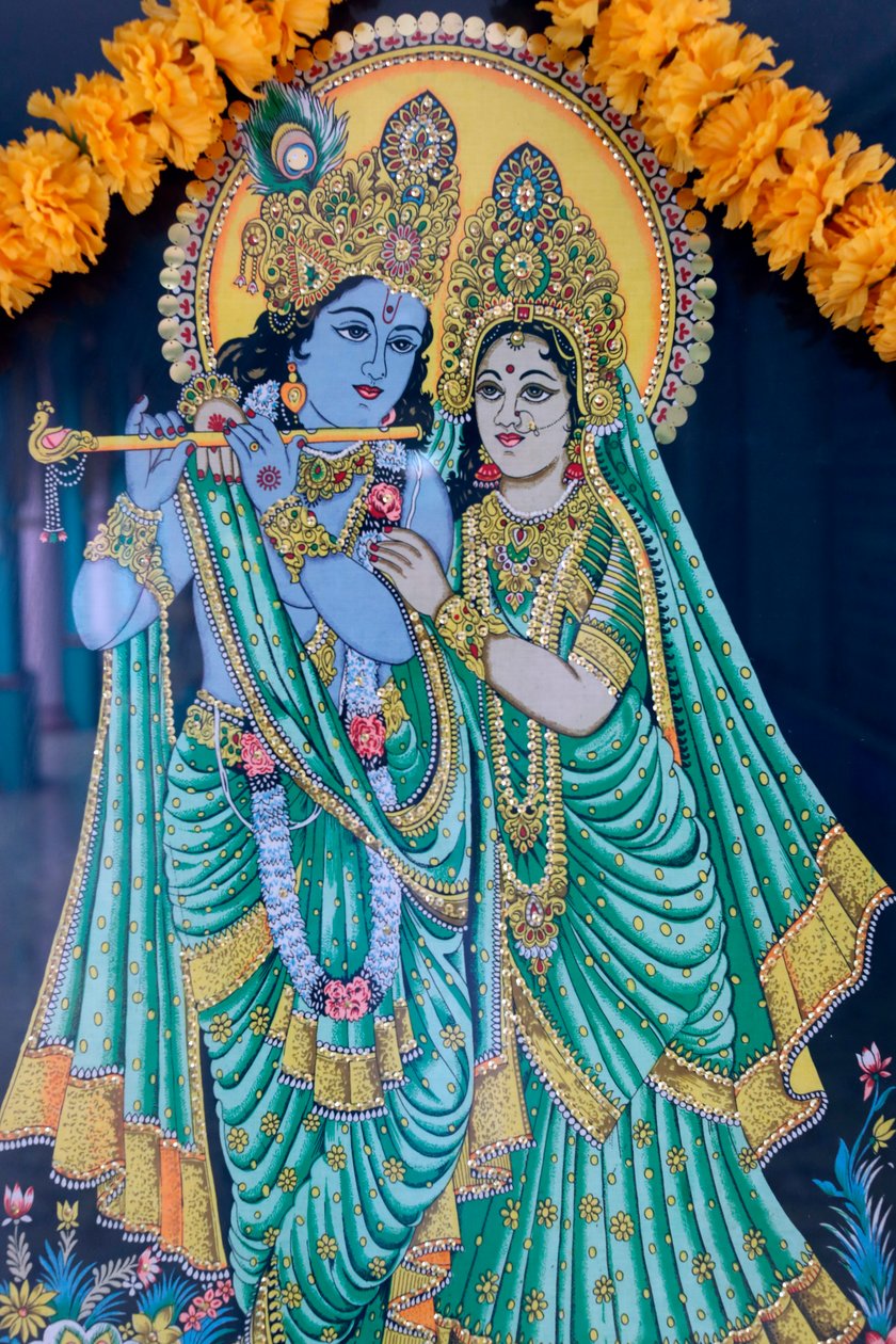 Krišna a Radha, chrám Sri Thendayuthapani, Ho Či Minovo město, Vietnam od Unknown