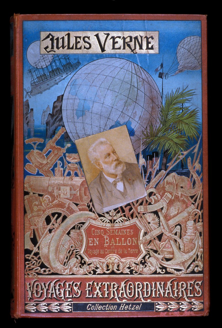 Loire Atlantique N* 189 – Nantes – Musee Julese Verna – První vydání „Pět týdnů v balónu“ od Unknown
