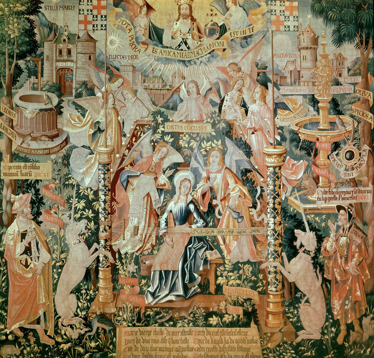 Marie v chrámu, ze scén ze života Panny Marie, gobelín, 1530 (viz také 61163-65) od Unknown