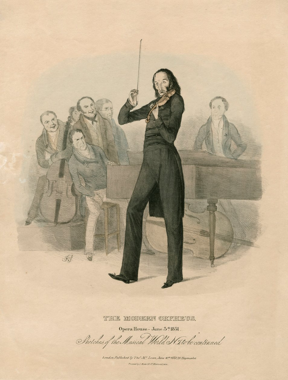 Niccolo Paganini - portrét od Unknown