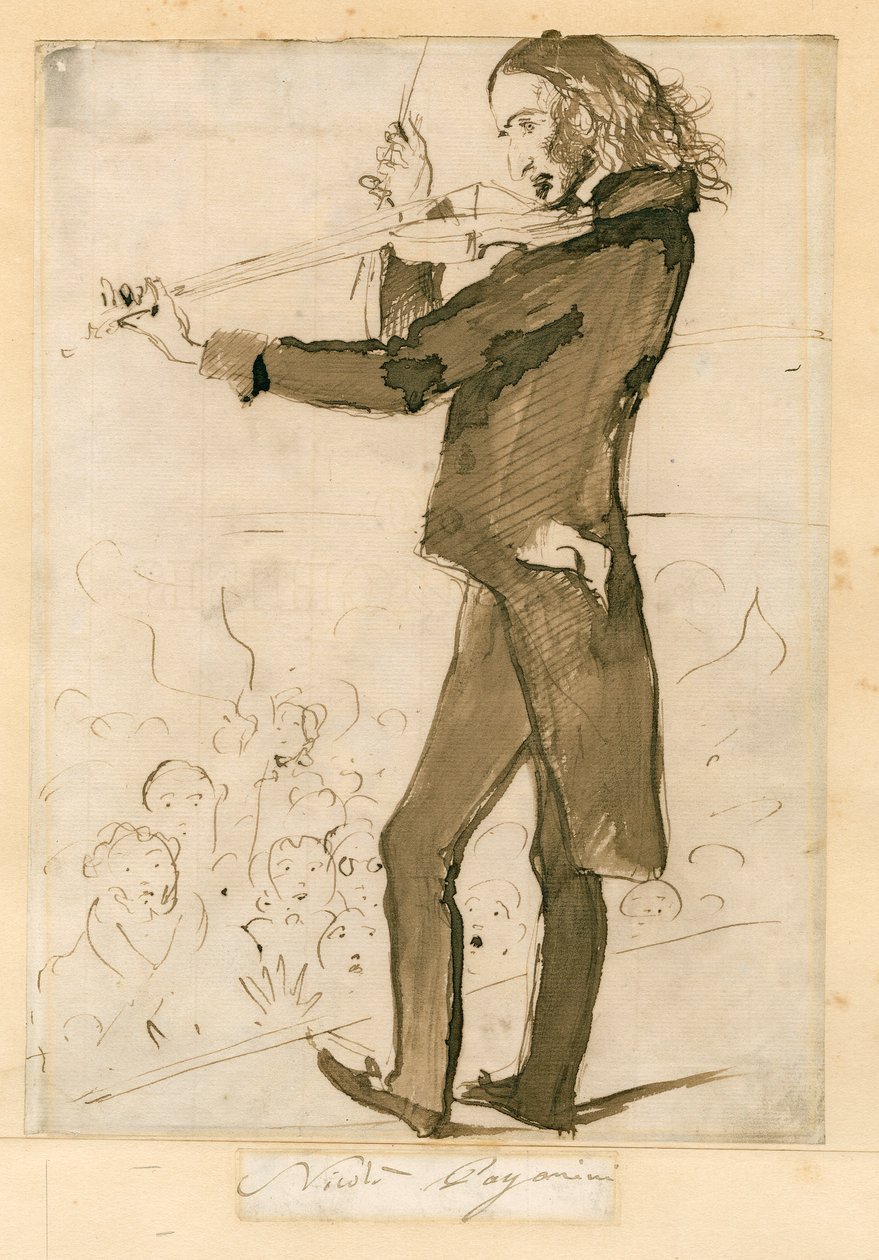 Niccolo Paganini - portrét od Unknown