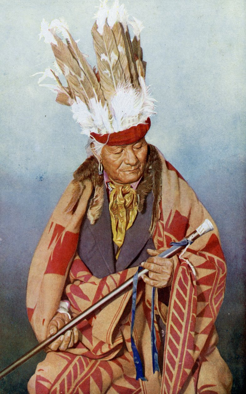 Severní Amerika. Indiánský náčelník kmene Pueblo. 1920 od Unknown