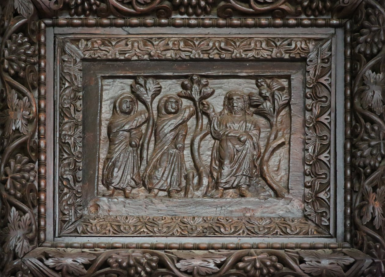 Panel od dveří 5C: Kristus se zjevuje Svatým ženám u hrobu od Unknown