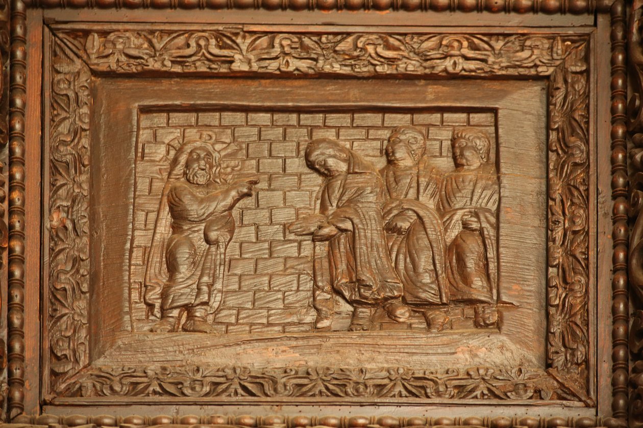 Panel od dveří 5C: vzkříšený Kristus se zjevuje svým učedníkům od Unknown