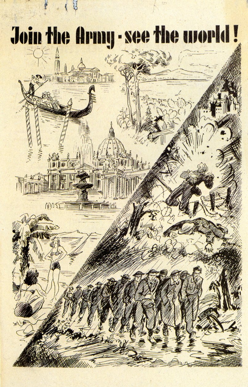 Propaganda. Připojte se k armádě - podívejte se na svět! 1940 od Unknown