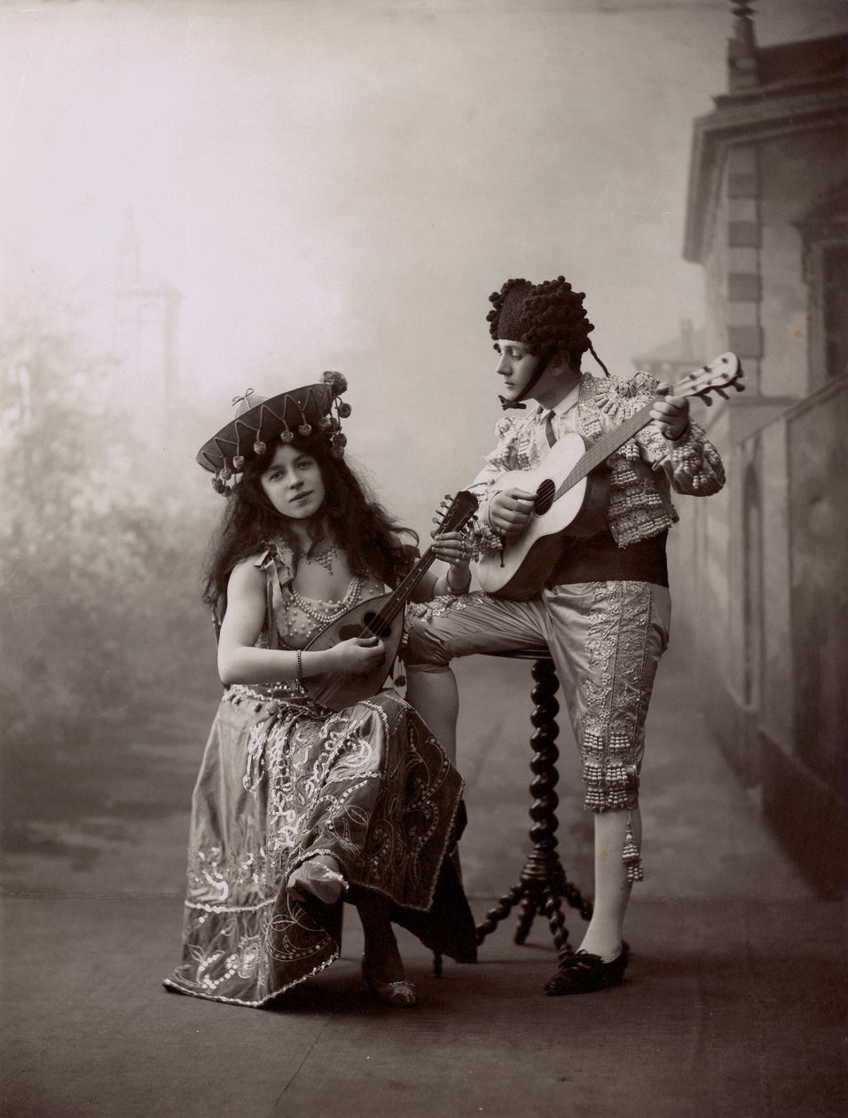 Scéna z operety Dallago al milione, v Arena Nazionale od Unknown