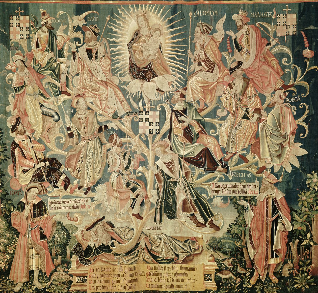 The Tree of Jesse, scény ze Života Panny, 1530 (viz také 61162-64) od Unknown