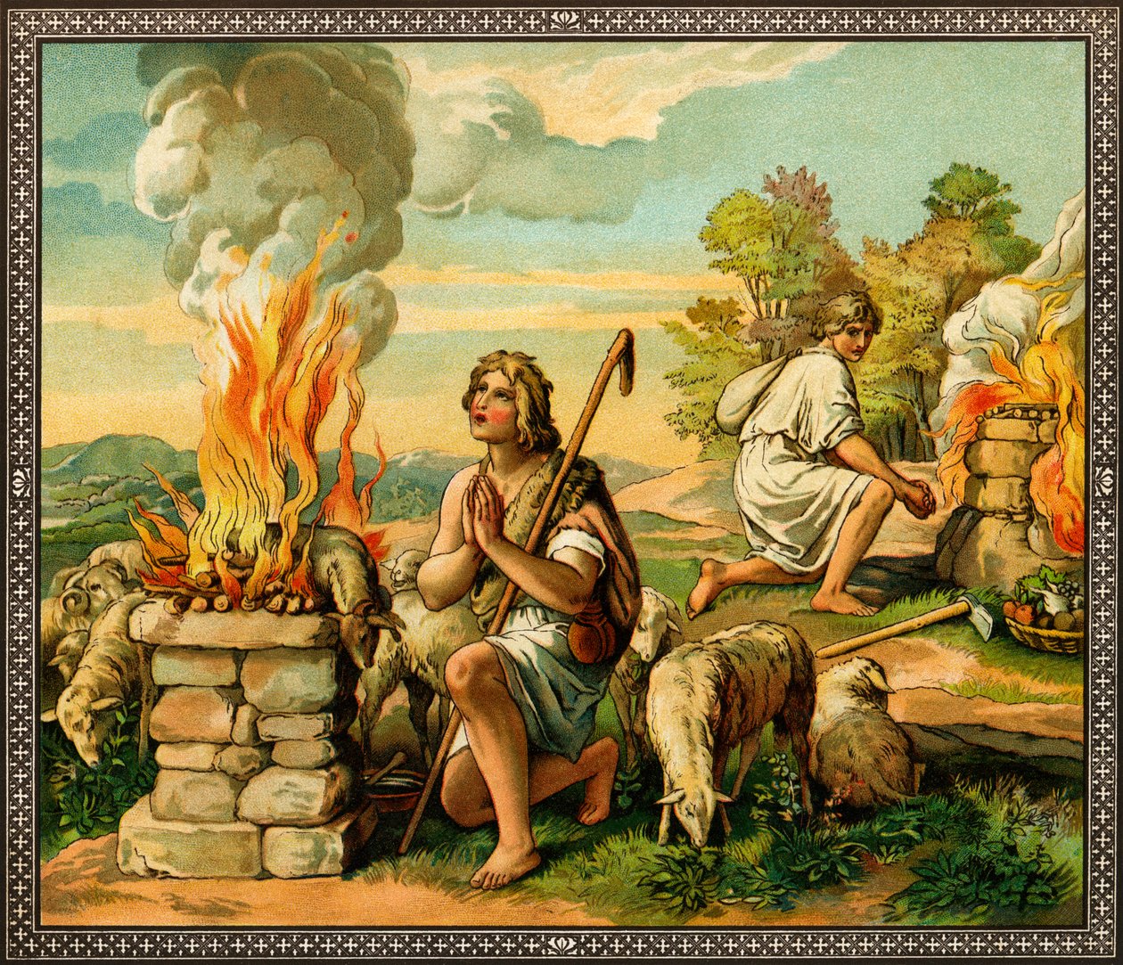 Kainovy a Ábelovy oběti - Bible od Unknown
