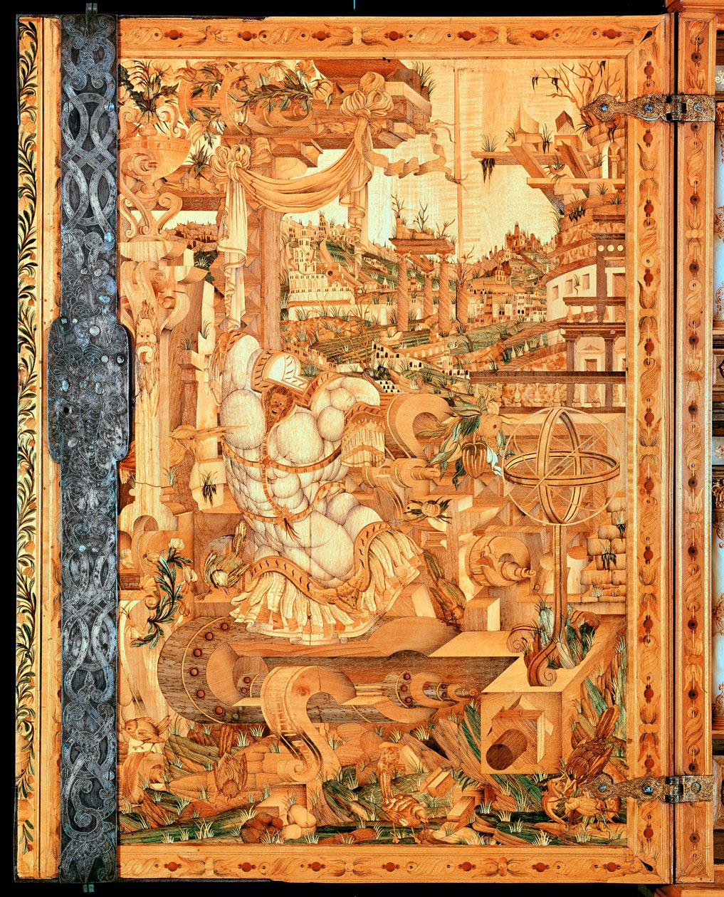 Wrangelschrank skříň, 1566 (dřevo) od Unknown