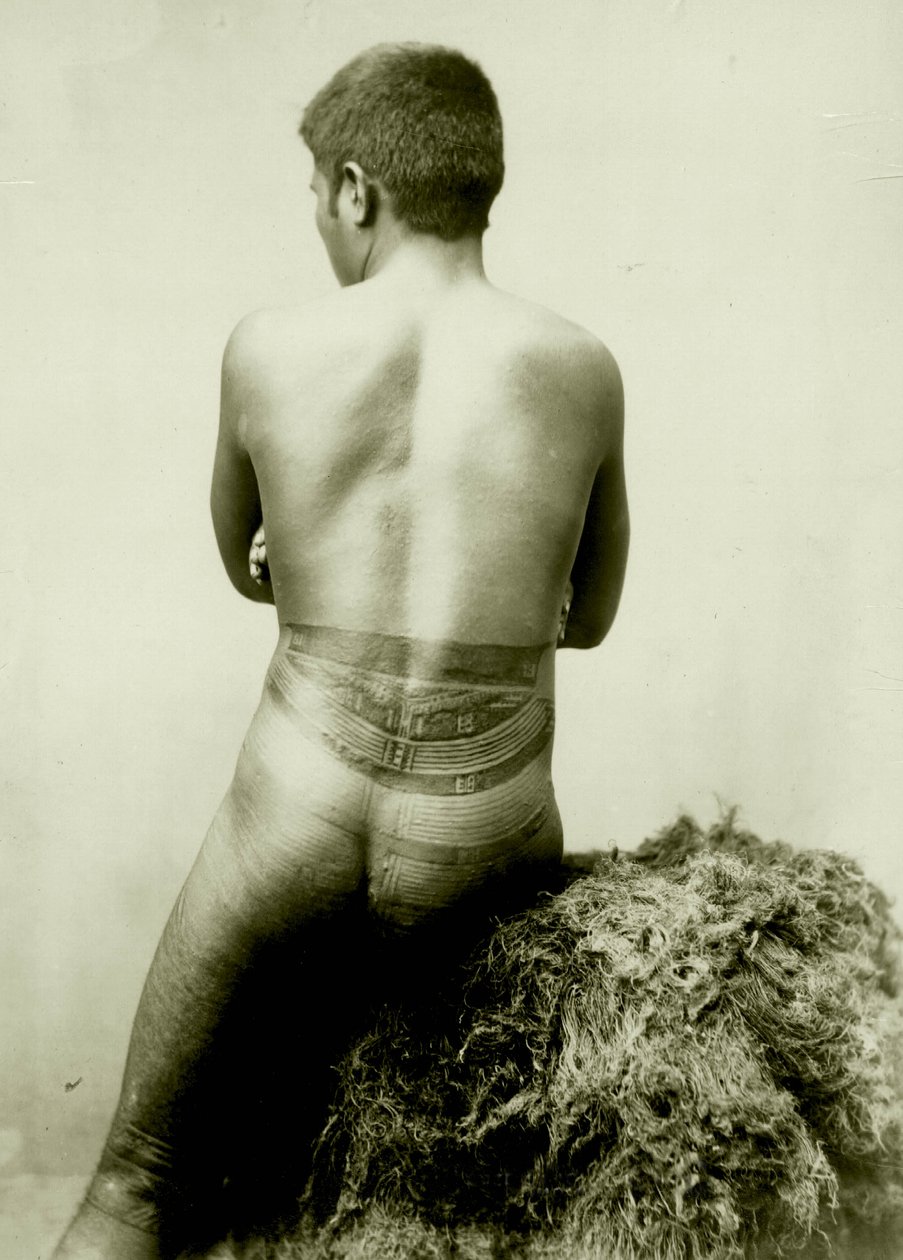 pohled na tetování Samoan Pea, 19. století od Unknown
