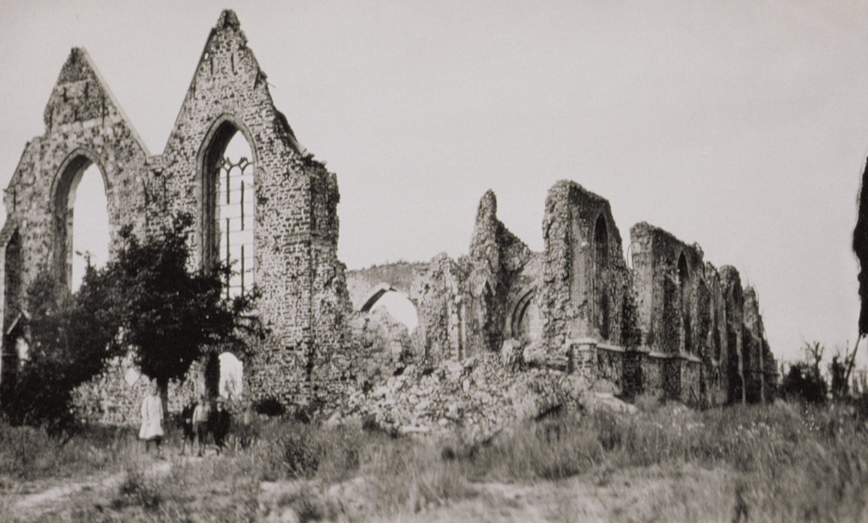 Kostel v Neuve Eglise, Belgie, zničen během první světové války, 1919 od American Photographer