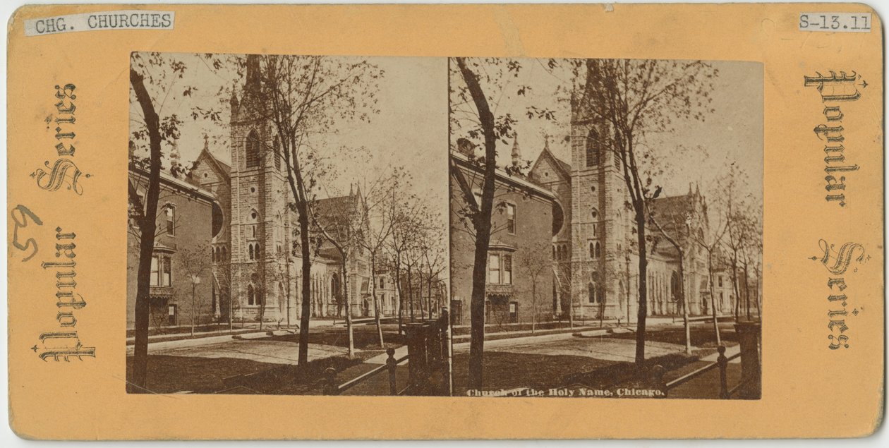 Kostel svatého jména, Chicago, kolem roku 1870 od American Photographer