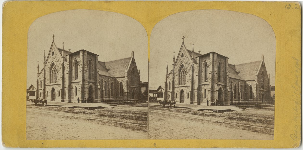 Grace Methodist Episcopal Church, Chicago, kolem roku 1870 od American Photographer