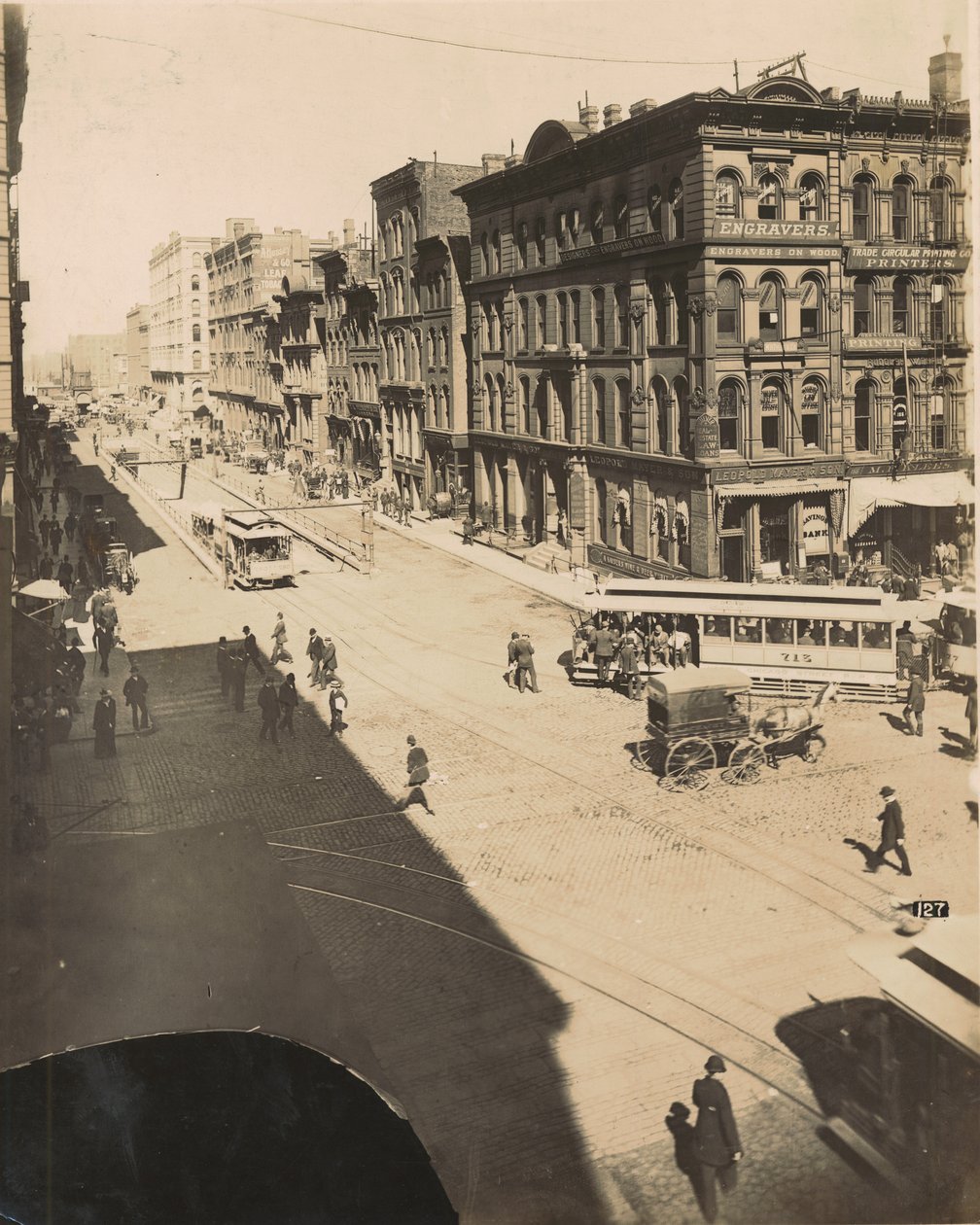 LaSalle Street, severně od Randolph Street, 1890 od American Photographer