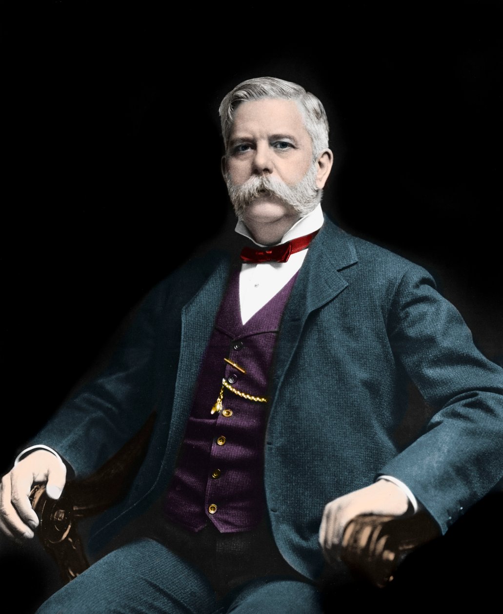 Portrét George Westinghouse (1846-1914). Americký vynálezce a průmyslník od American Photographer