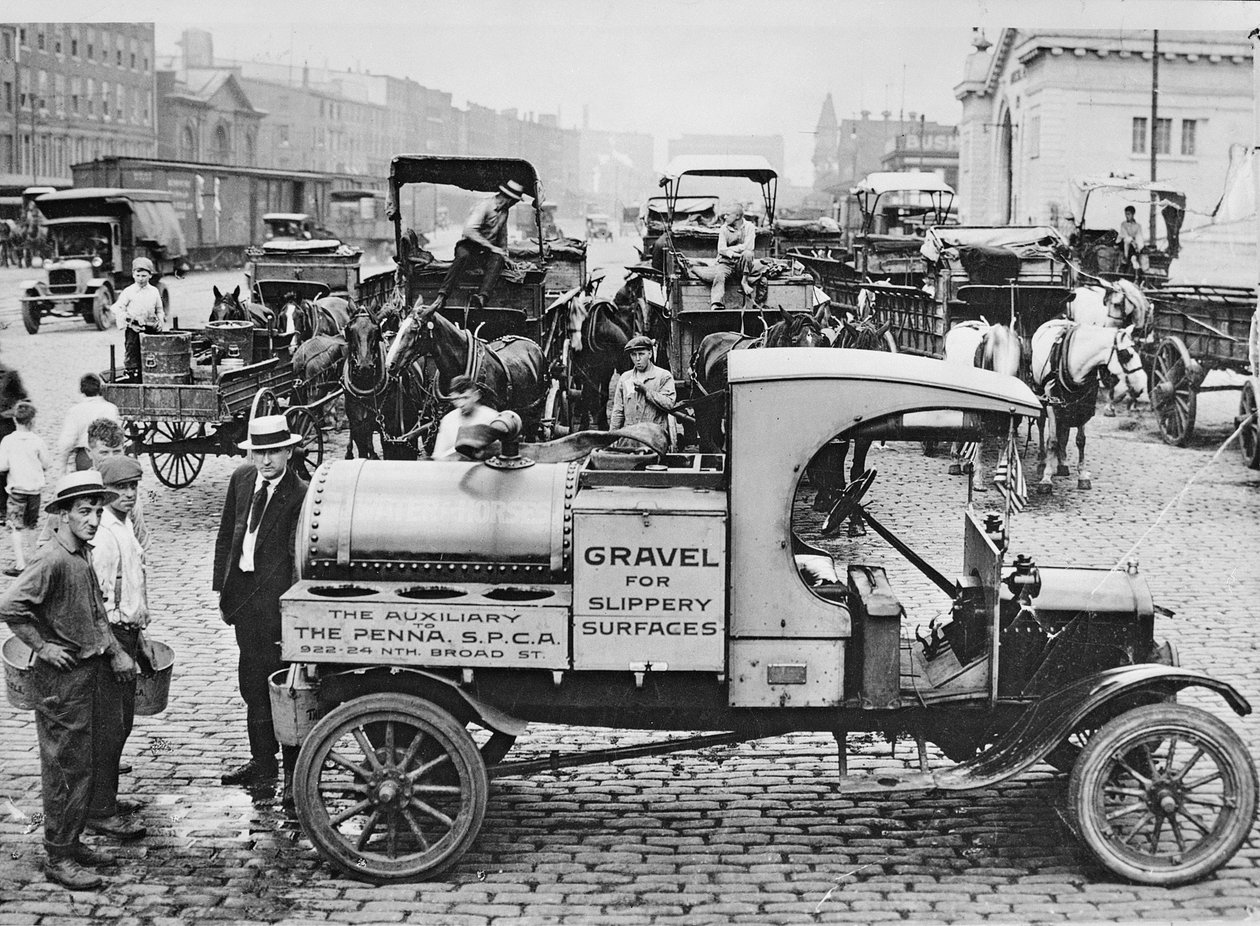 S.P.C.A. Gravel Truck, Philadelphia, kolem roku 1920 od American Photographer
