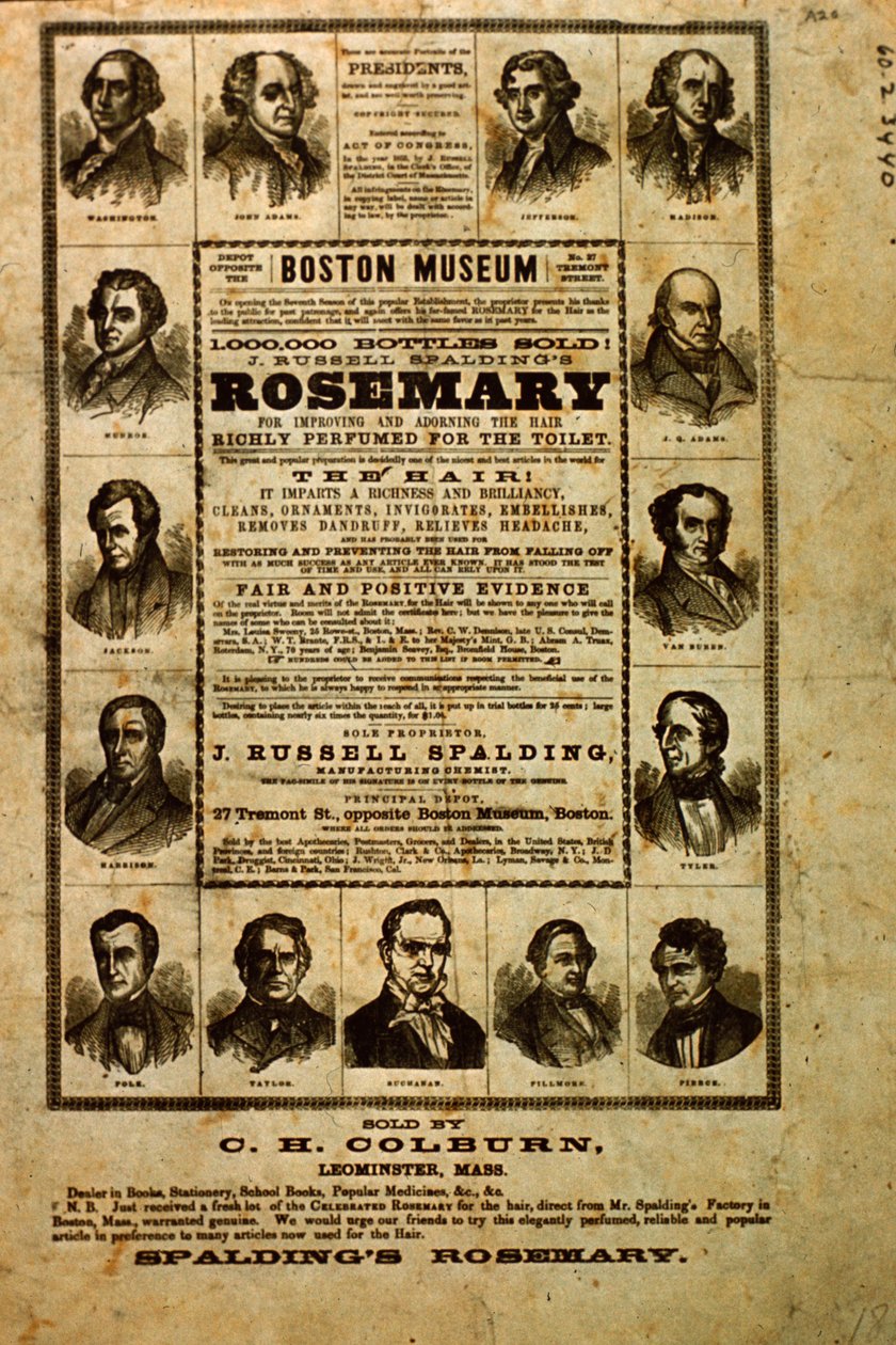 Reklama na Spaldings Rosemary od American School