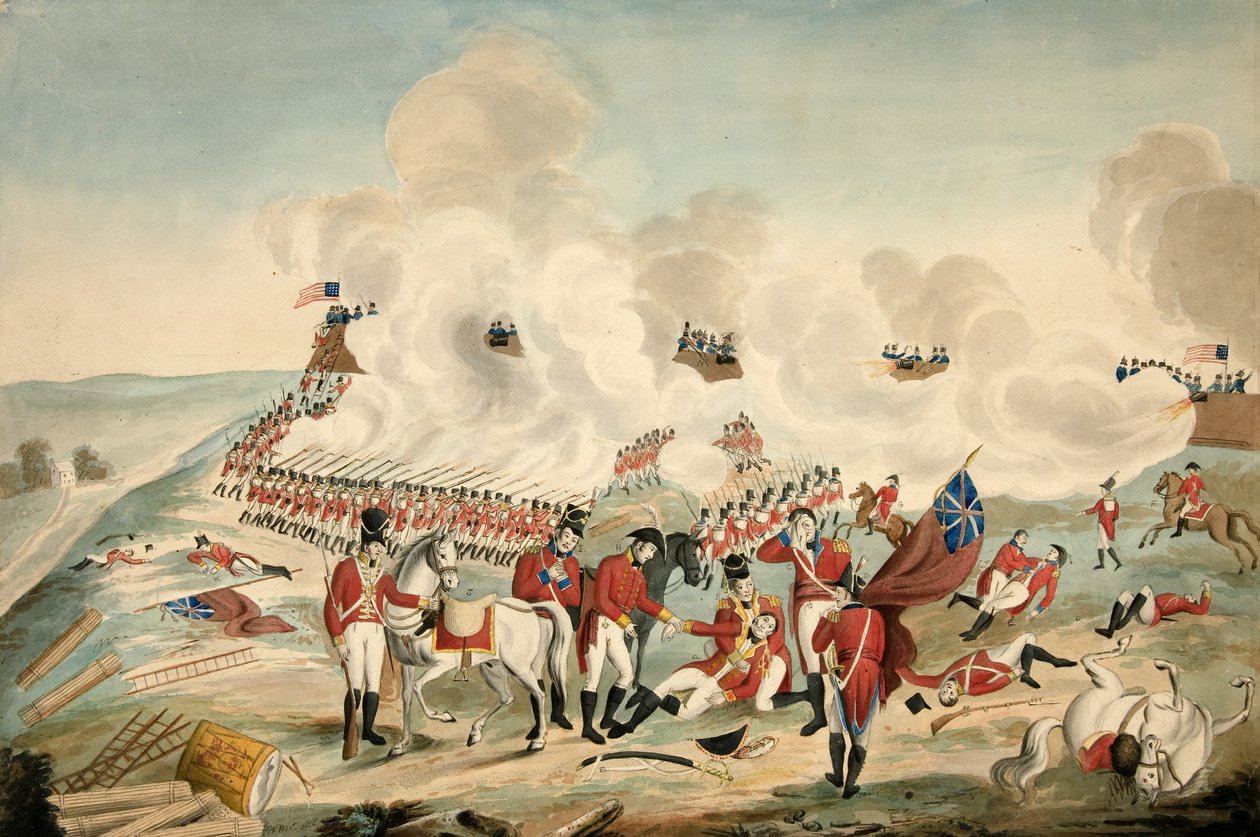 Bitva u New Orleans a smrt generálmajora Packenhama 8. ledna 1815, hospoda. 1815 od American School