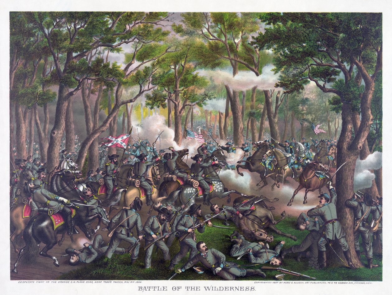 Bitva o divočinu, hospoda. Kurz & Allison, 1887 od American School
