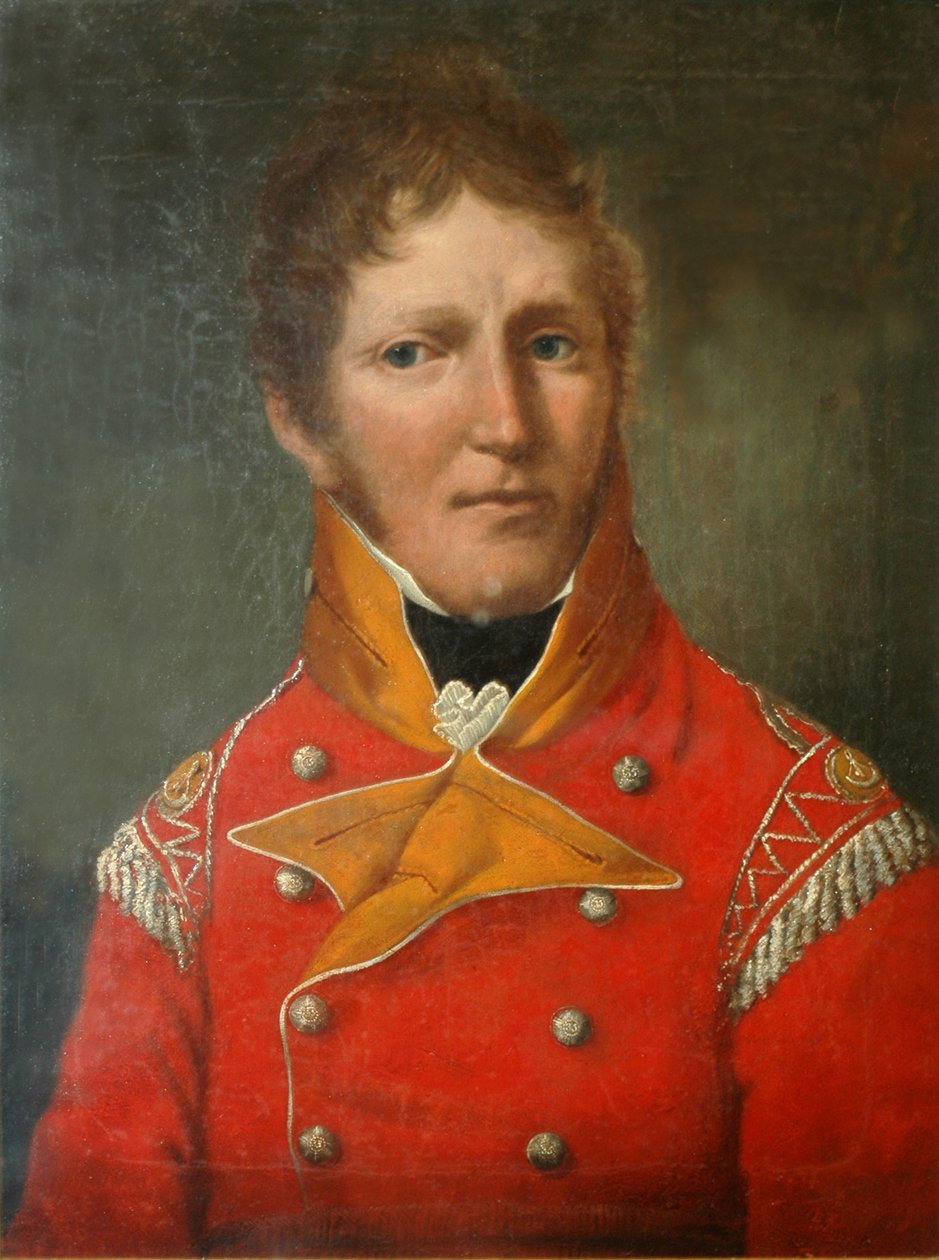 Kapitán Alexander Shaw, rota lehké pěchoty 35. pěšího pluku, kolem roku 1803 od American School