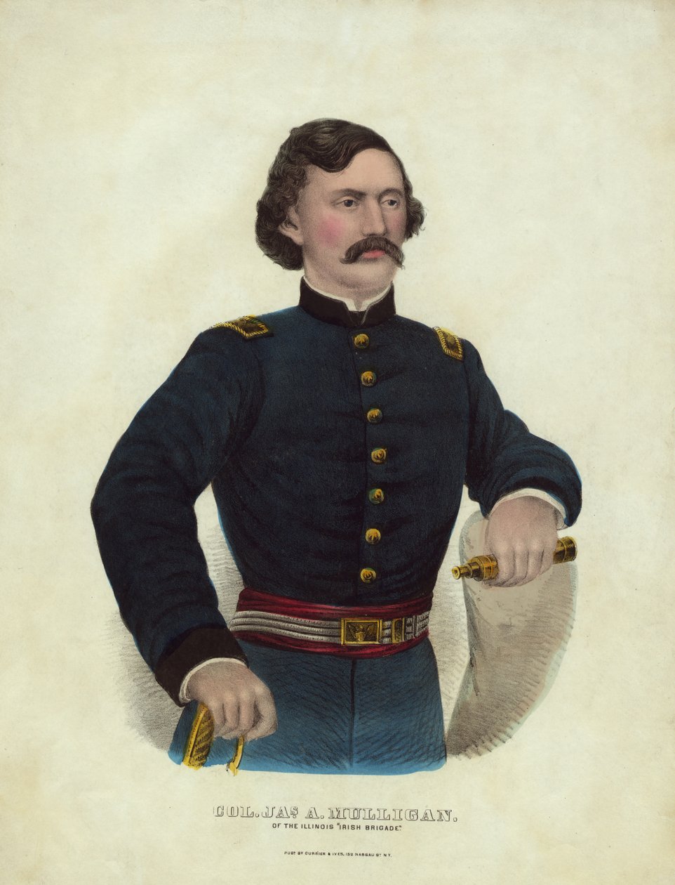plk. Jas. Publikováno: Mulligan z Illinois Irish Brigade od American School
