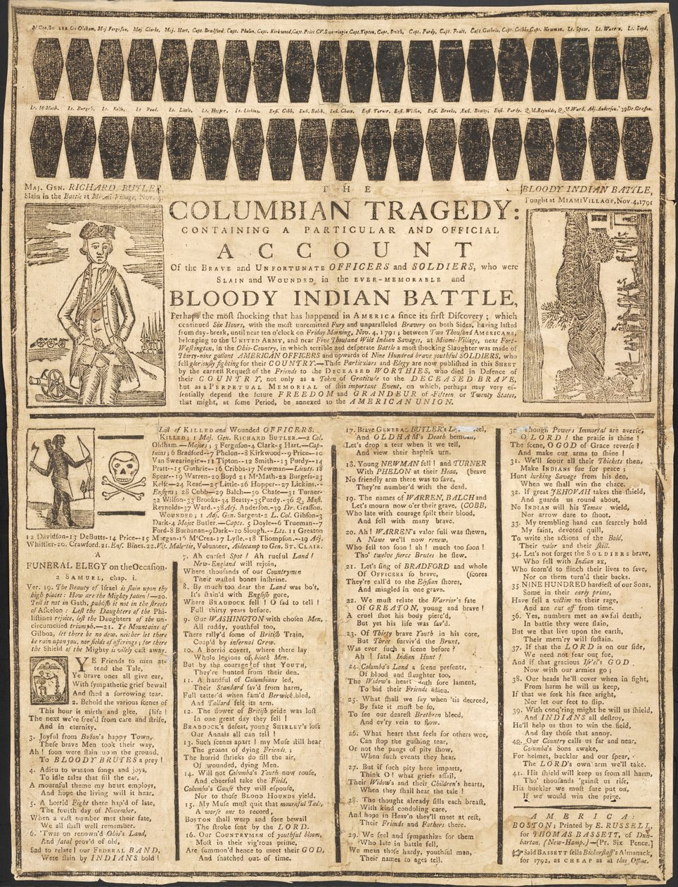 Kolumbijská tragédie, hospoda. 1791 od American School