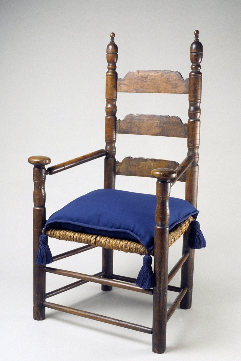 Great Chair, 1670-1700 (měkký javor a bílý dub) od American School