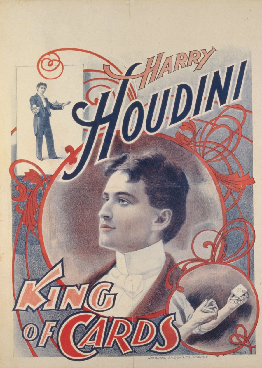 Harry Houdini, král karet, 1895 od American School