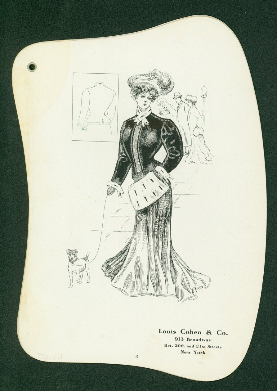 Louis Cohen & Co. 913 Broadway [ilustrace katalogu dámského oblečení] (čárová rytina) od American School
