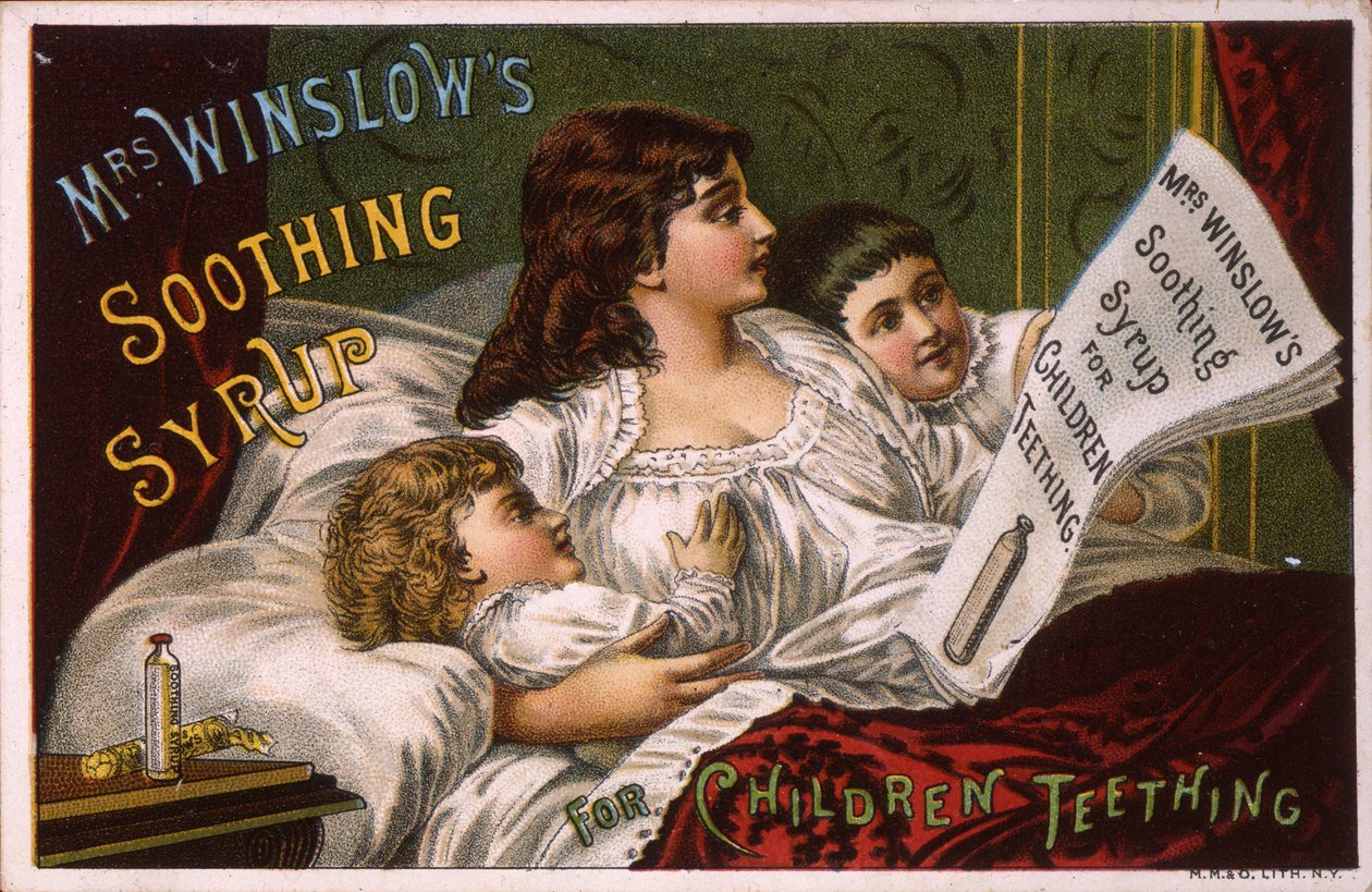 Mrs. Winslows Zklidňující sirup pro děti Zuby (litho [obchodní karta]) od American School