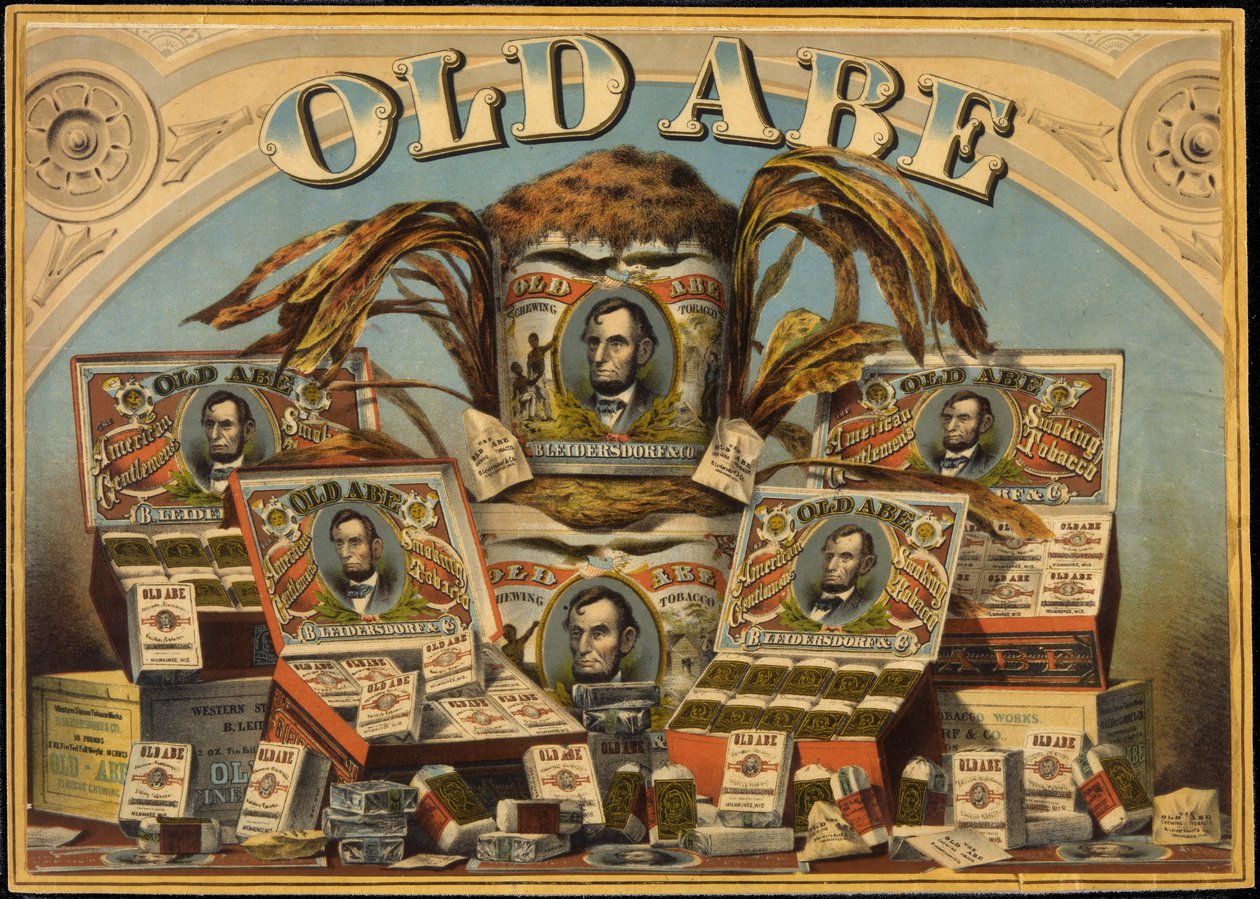 Old Abe Smoking Tobacco od American School