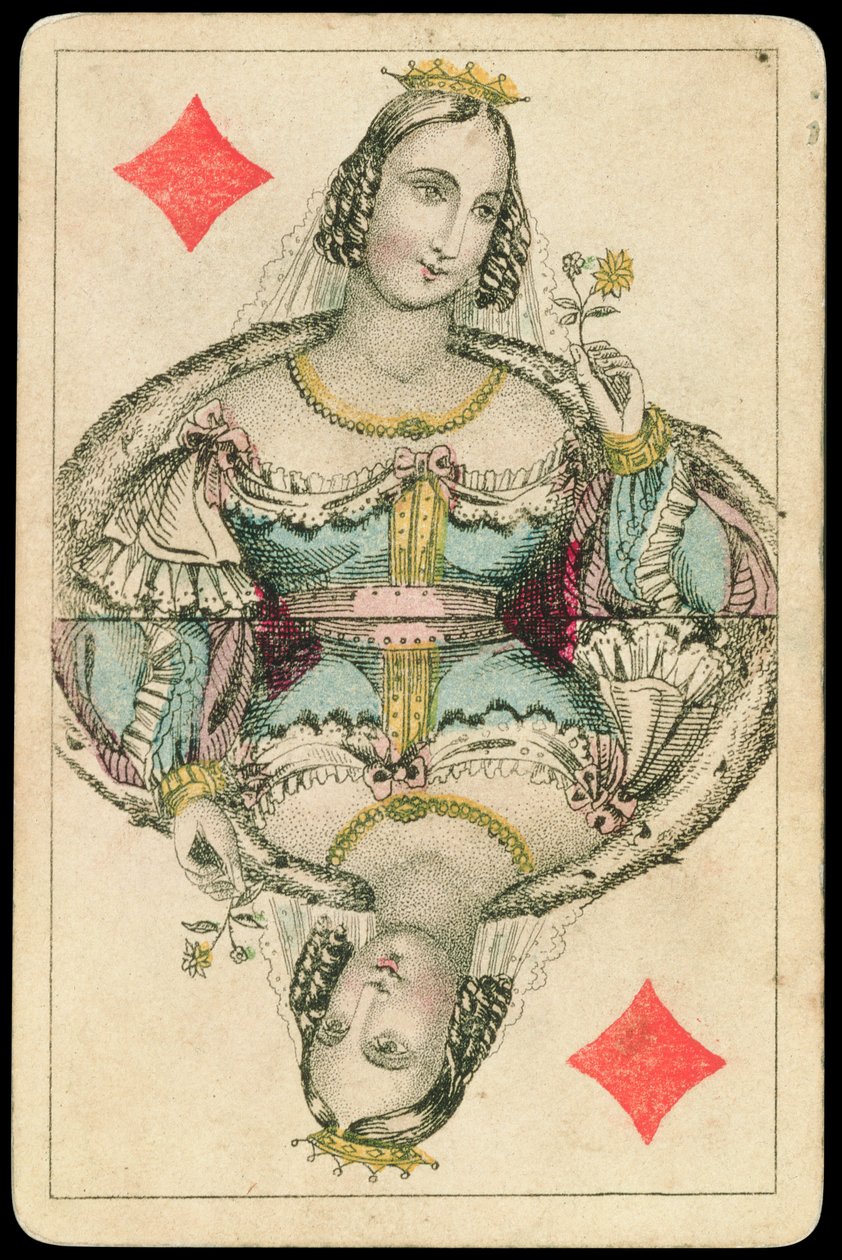 Hrací karta: Queen of Diamonds od American School