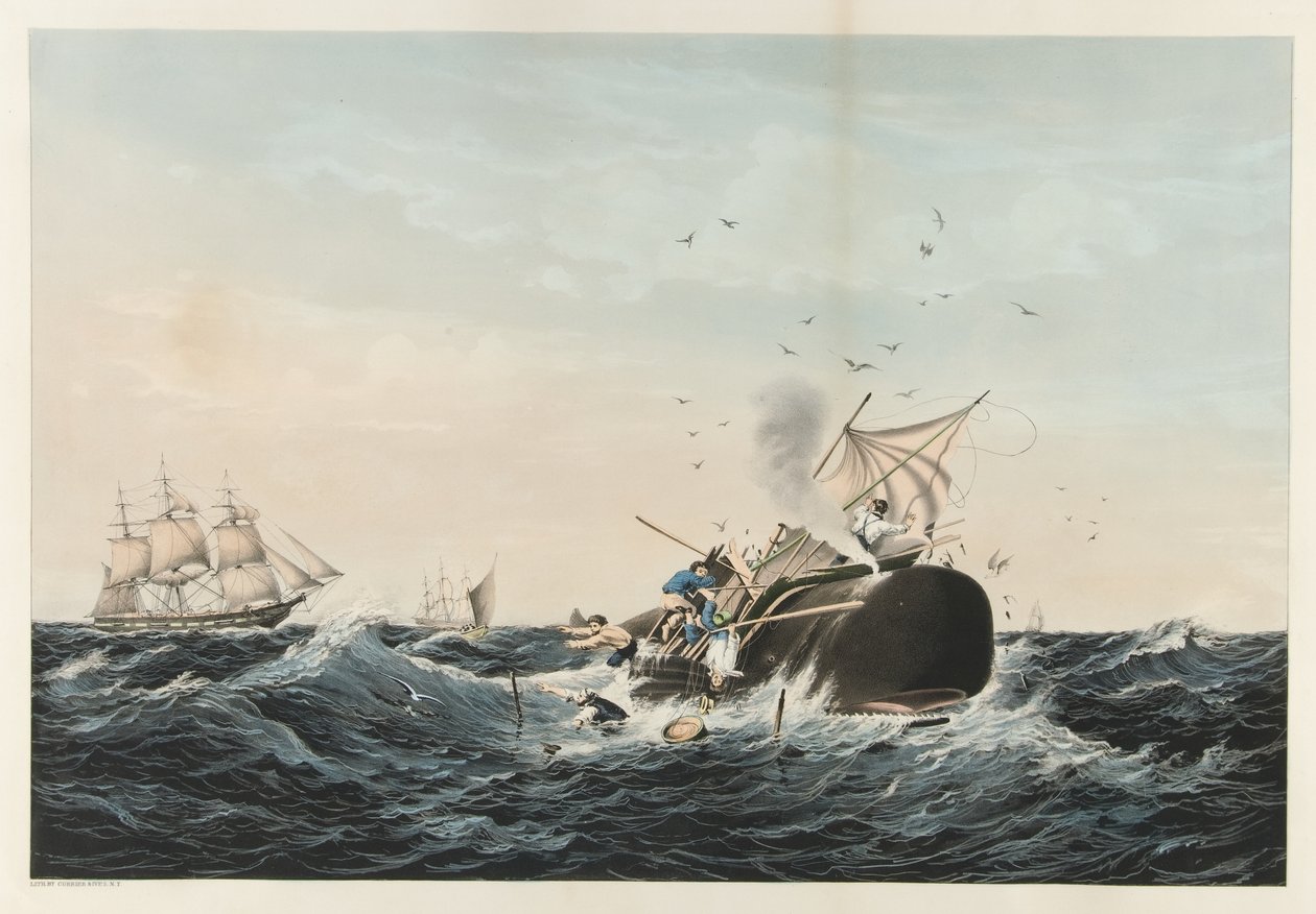 The Whale Fishery - Vorvaň ?In a Flurry?, hospoda. 1860 od American School