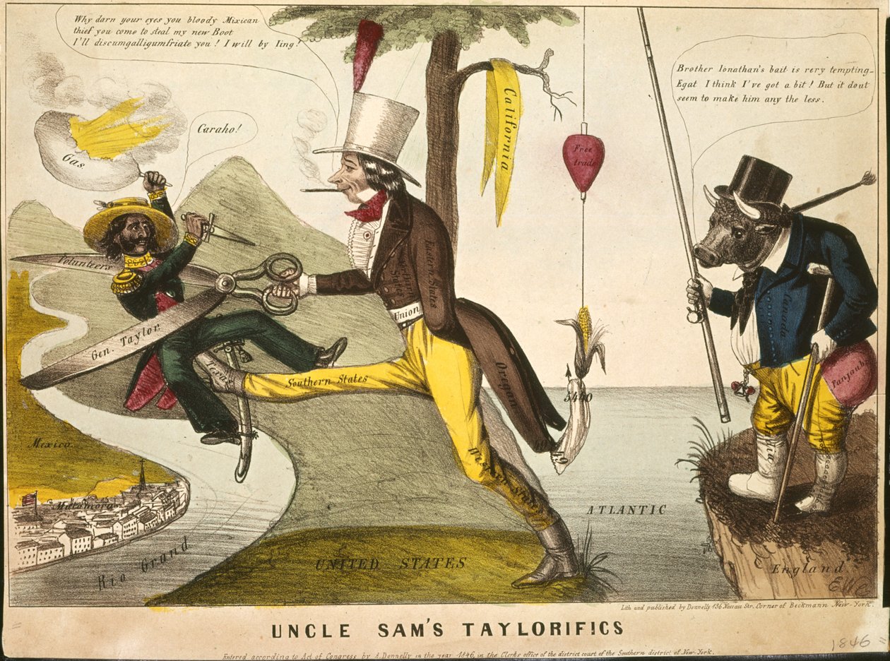 Strýček Sams Taylorifics, 1846 od American School